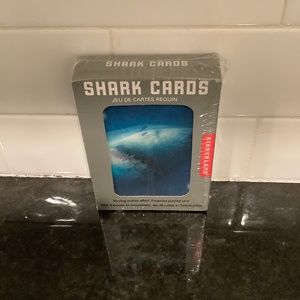 Kikkerland Lenticular 3D Shark Poker Size Playing Cards Motion Effect Sealed